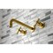 Kingston Brass Roman Tub Faucet, Brushed Brass, Wall Mount KS8027ZX - alternate 6